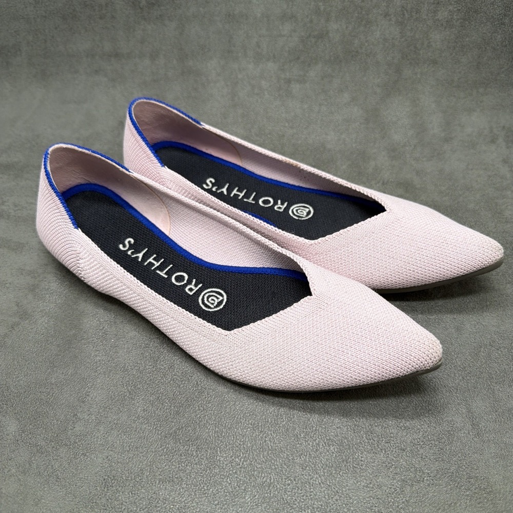 Rothy's The Point Flats In Petal Pink Women's Size 6 US
